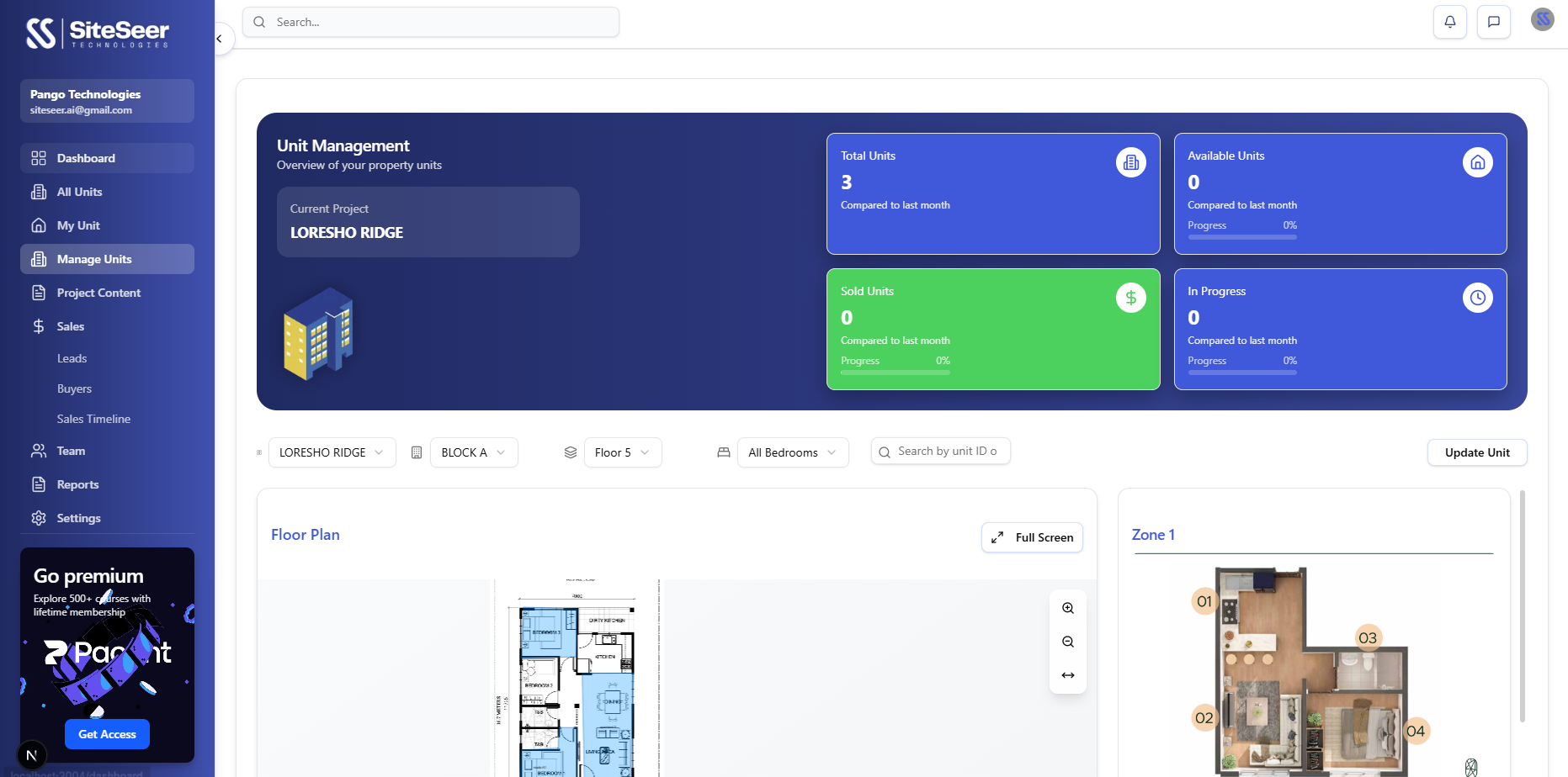 Construction Sales Dashboard